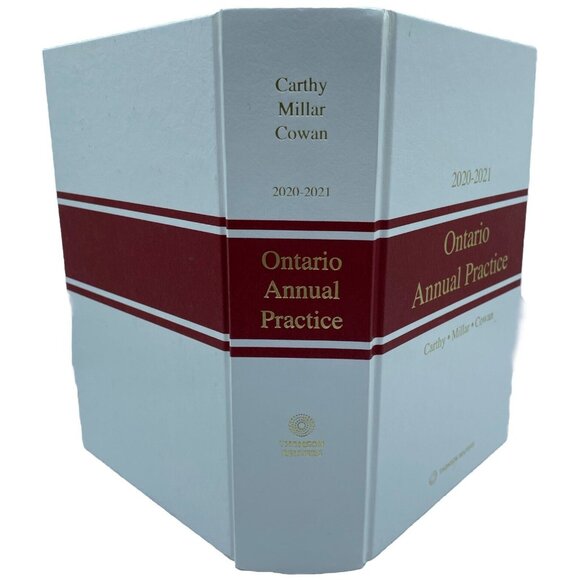 Ontario Annual Practice 2020-2021 Thomson Reuters Hardcover Book Law Canada - Picture 13 of 14